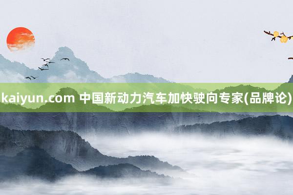 kaiyun.com 中国新动力汽车加快驶向专家(品牌论)