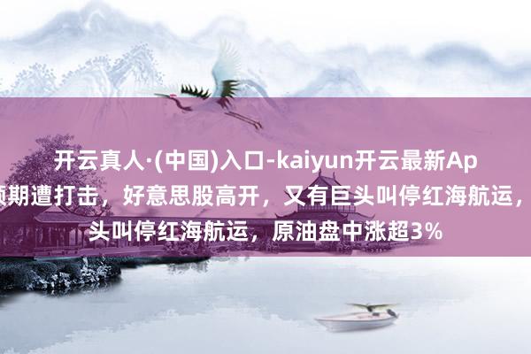 开云真人·(中国)入口-kaiyun开云最新App下载 无惧降息预期遭打击，好意思股高开，又有巨头叫停红海航运，原油盘中涨超3%