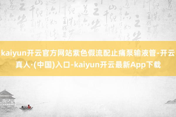 kaiyun开云官方网站紫色假流配止痛泵输液管-开云真人·(中国)入口-kaiyun开云最新App下载